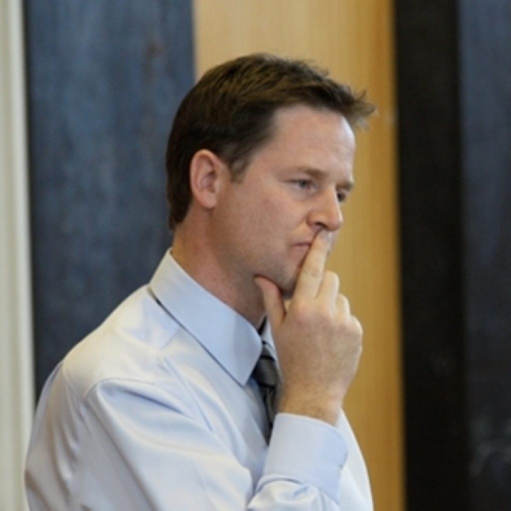 Nick Clegg: Holding the fort