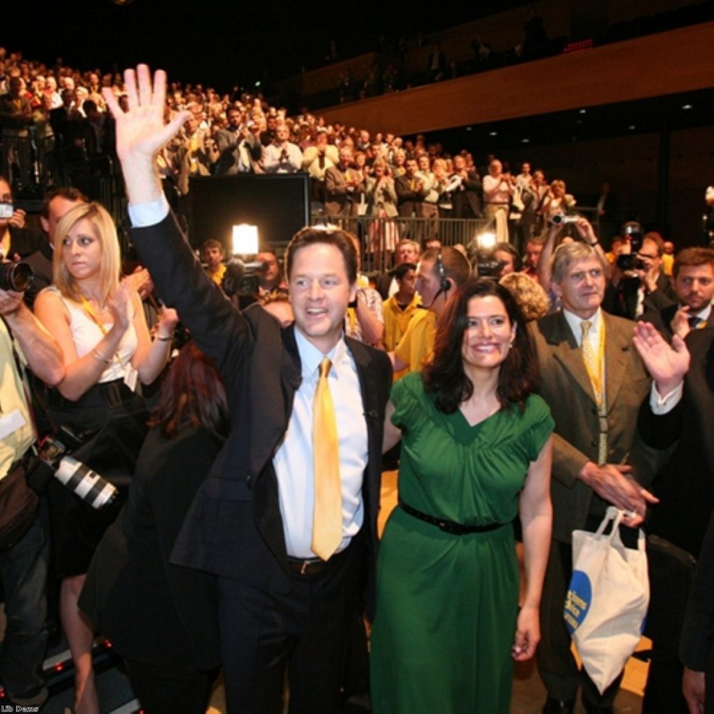Nick Clegg reached out beyond the conference hall in today's leader's speech