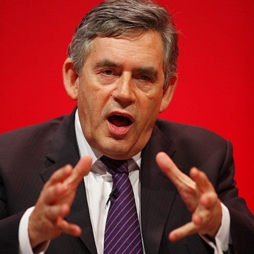 Gordon Brown took the fight to the Tories today