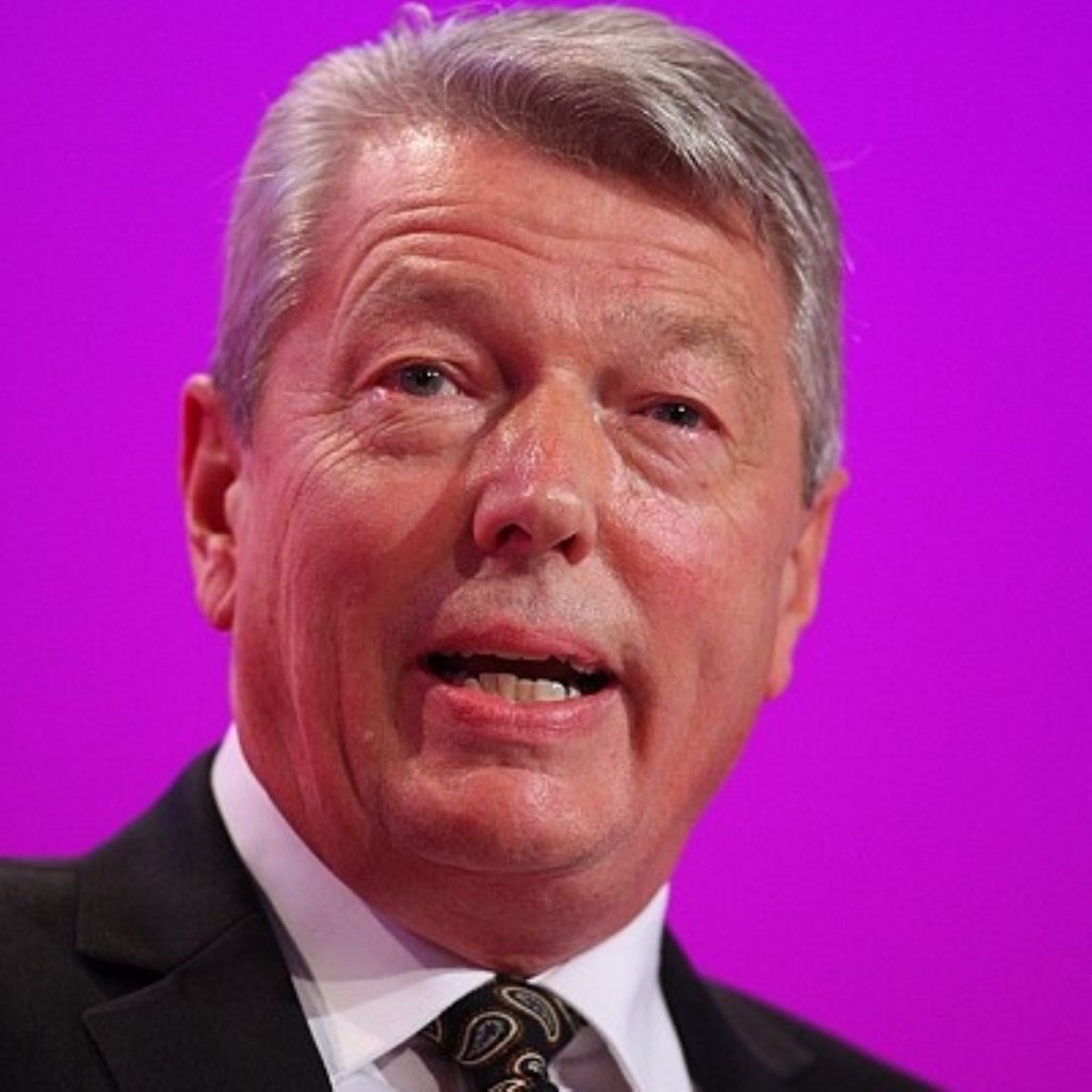 Alan Johnson at the Labour party conference earlier this month