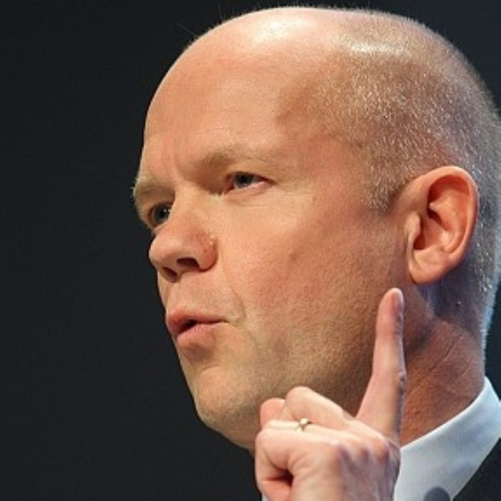 Hague spoke immediately after PMQs today