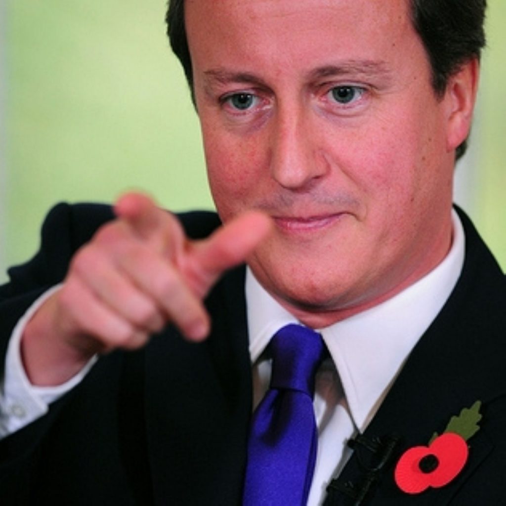 David Cameron mocked Gordon Brown's relationship with his chancellor today.
