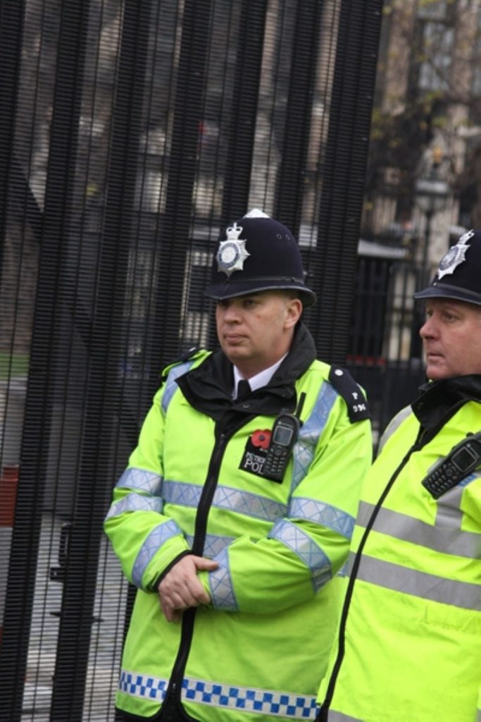 Police on the beat: The public are wary of cuts to the service.