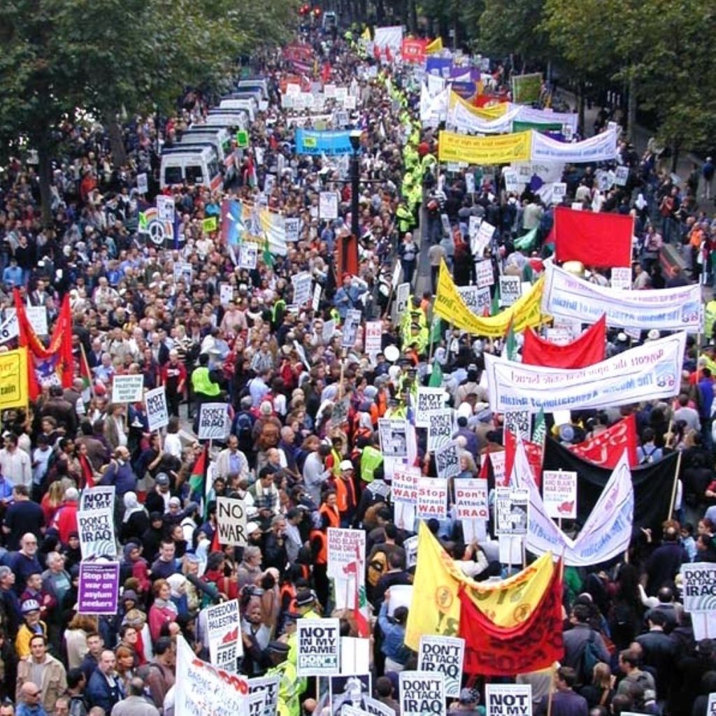 Greens claim the London protest was ignored by Labour government and Miliband should apologise.