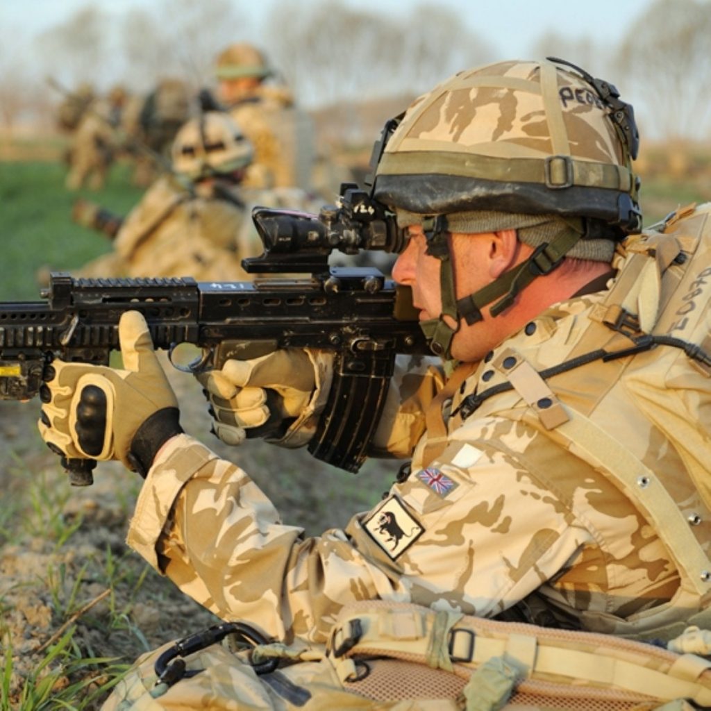 UK troops engaged on Operation Moshtarak