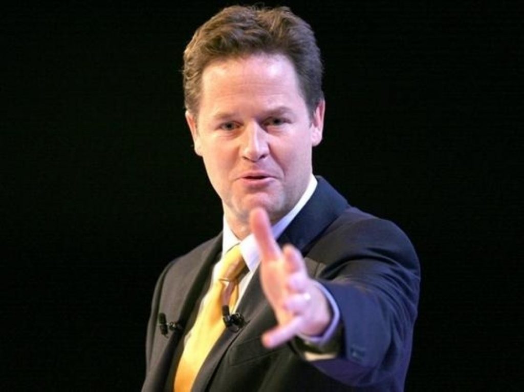 Nick Clegg: He just wants to get his message across