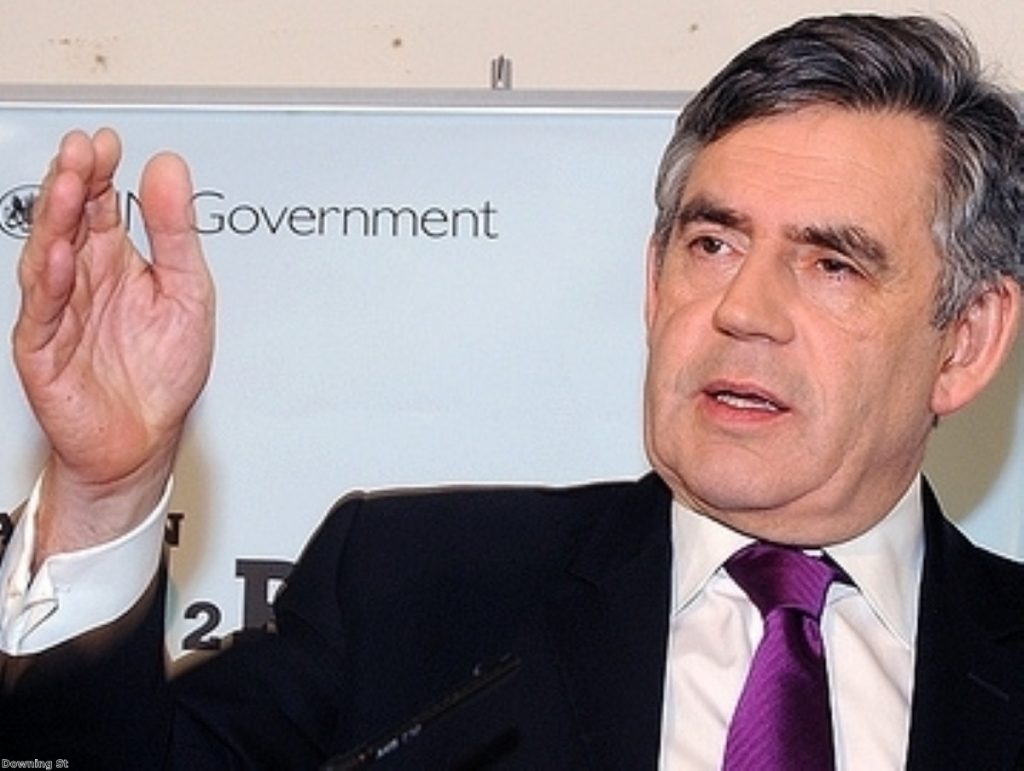 Gordon Brown tells of his 