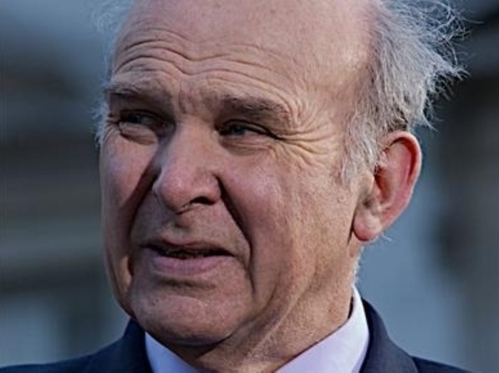 Under pressure: Vince Cable showing warning signs