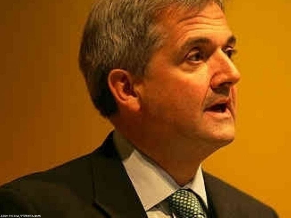 Senior Lib Dem Chris Huhne claims Labour is scared of his party