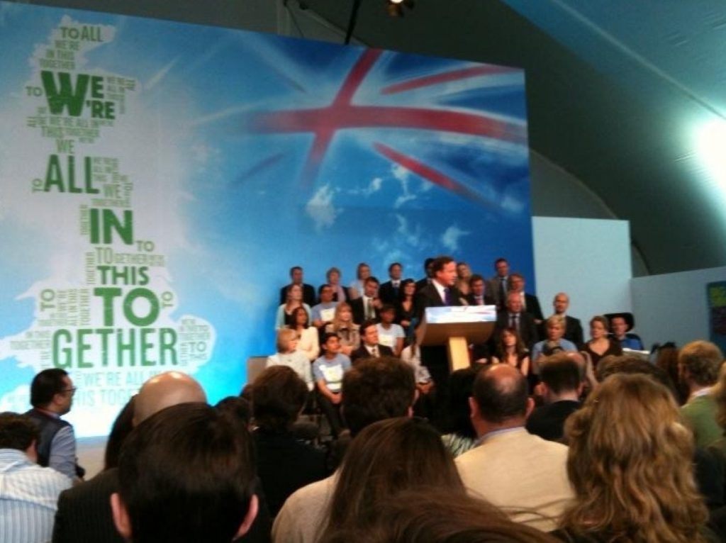 David Cameron launches the Conservative party manifesto