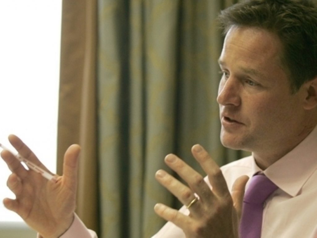 Nick Clegg: 'The problem - turning ideas into prosperity'