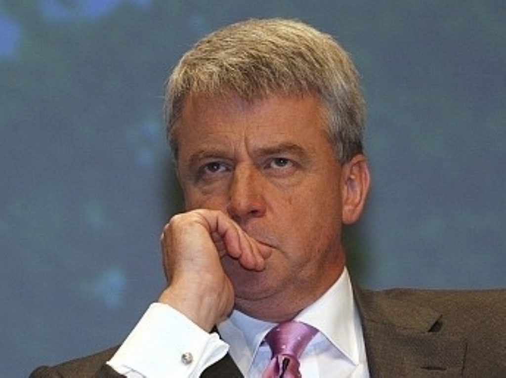 Andrew Lansley faced criticism of his party's funding