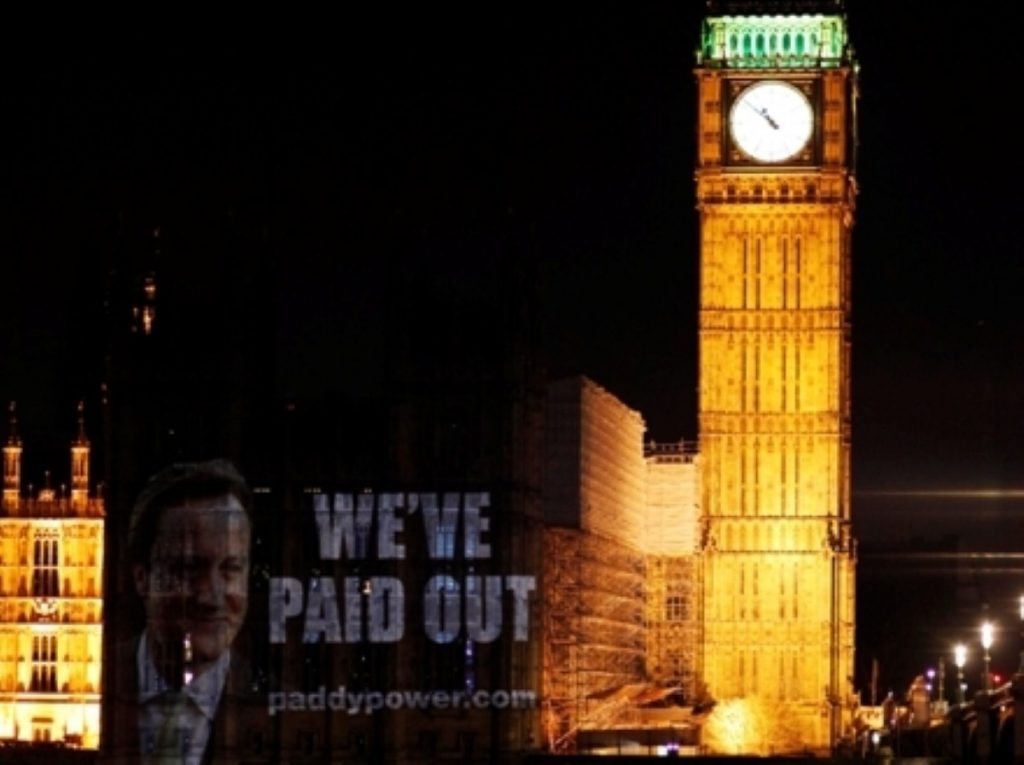 Paddy Power is paying out early on a Tory win