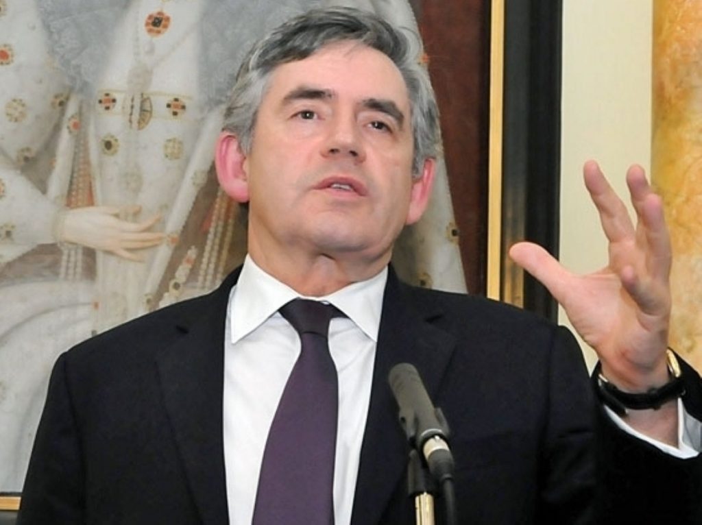 Gordon Brown looks to the future