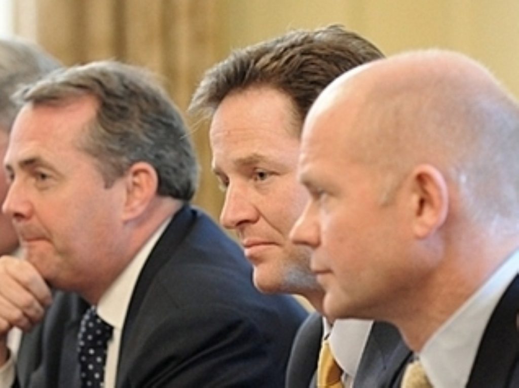William Hague, by coalition colleague Nick Clegg