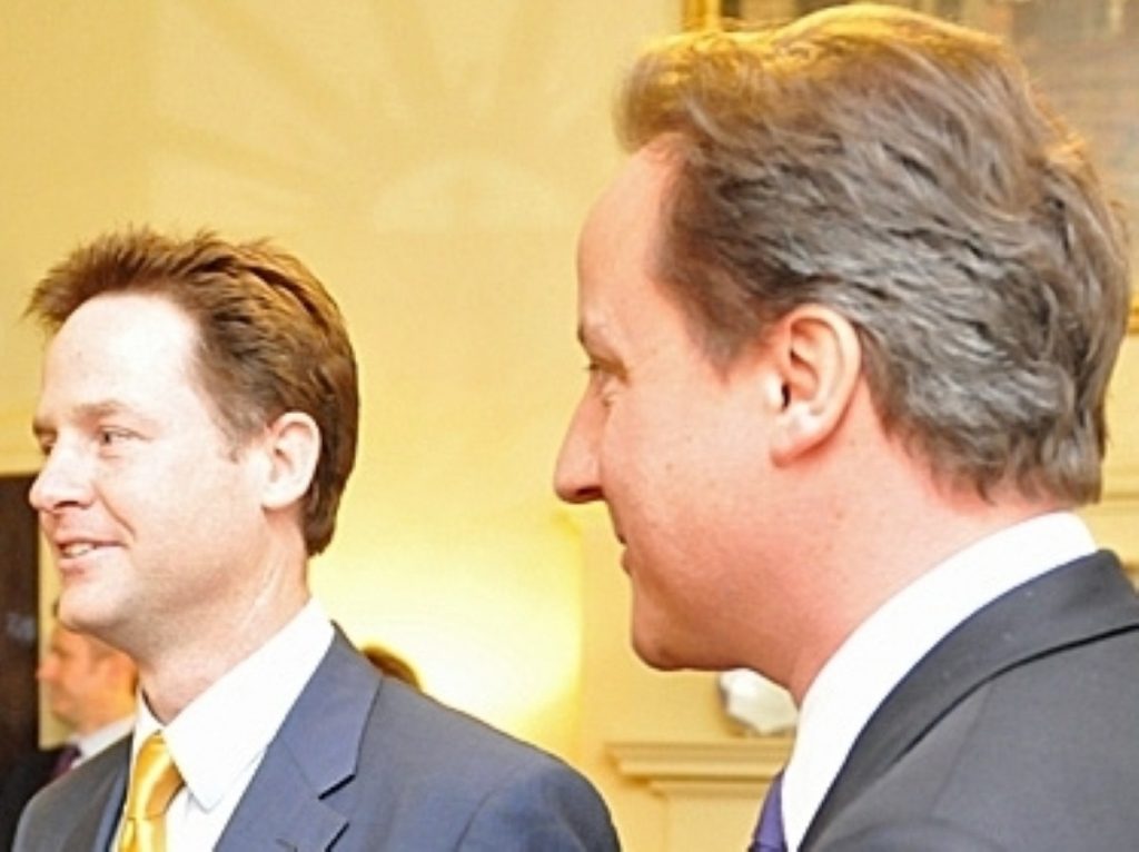 Nick Clegg and David Cameron defend the coalition