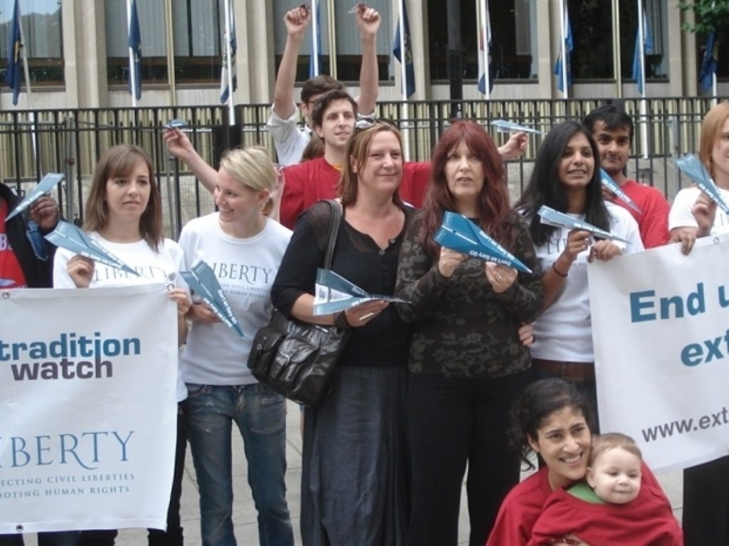 A Liberty-organised demonstration for Gary McKinnon, attended by his mother, last year