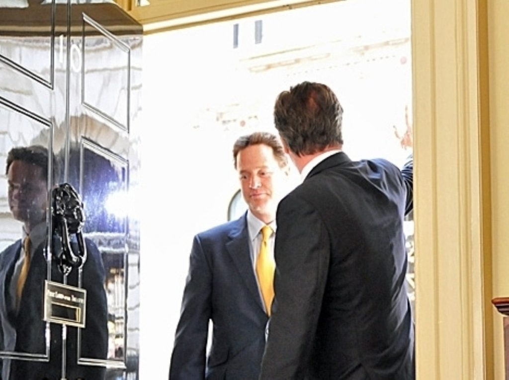 Nick Clegg and David Cameron face life without David Laws