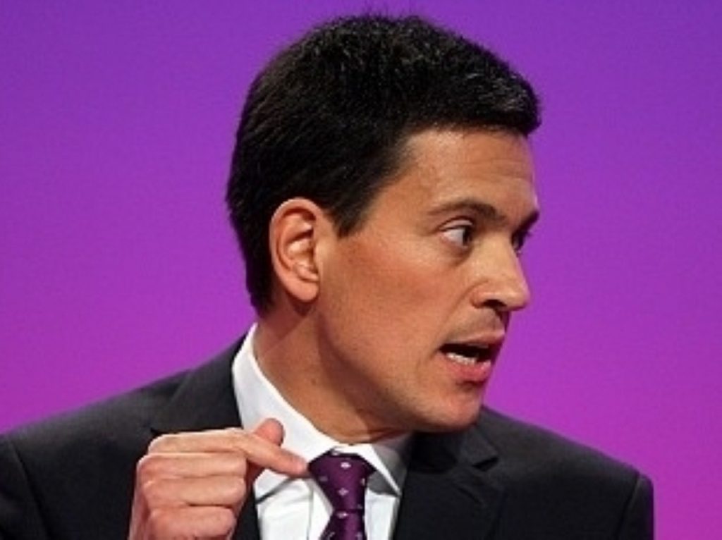 Don't look left: David Miliband wants to secure middle-class support