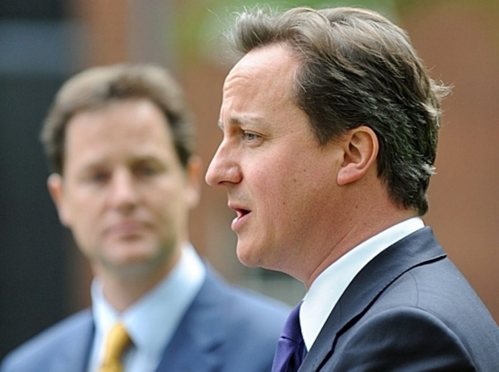 Looking on: Could Clegg and Cameron be heading for the ultimate split?