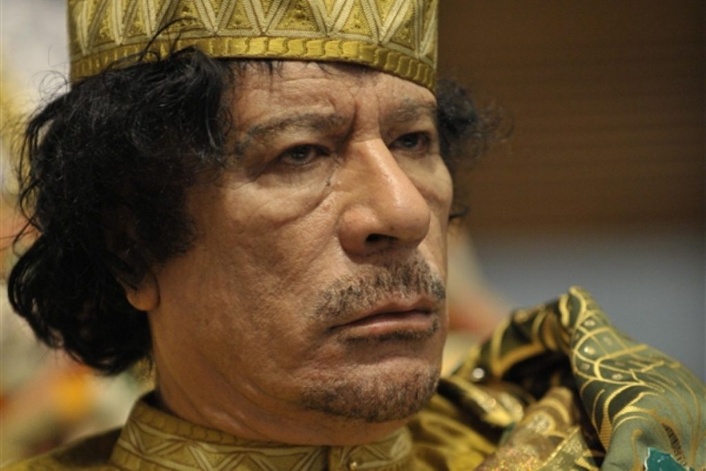 Muammar Gaddafi in defiant mode