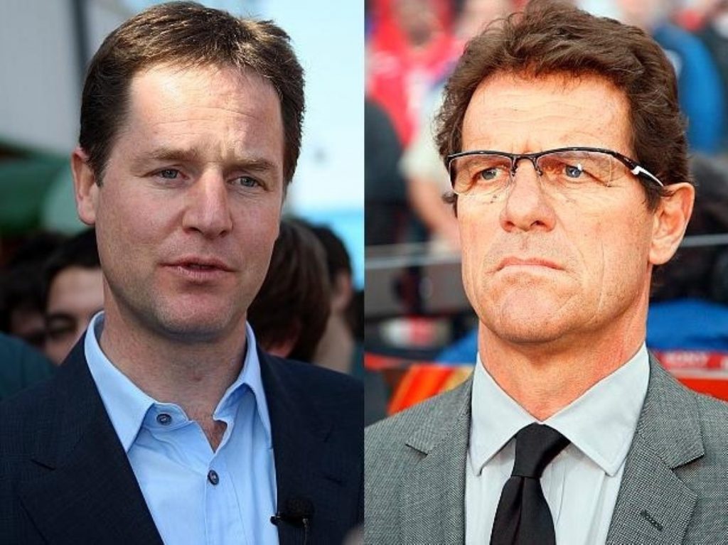 Nick Clegg and Fabio Capello have more in common than you think