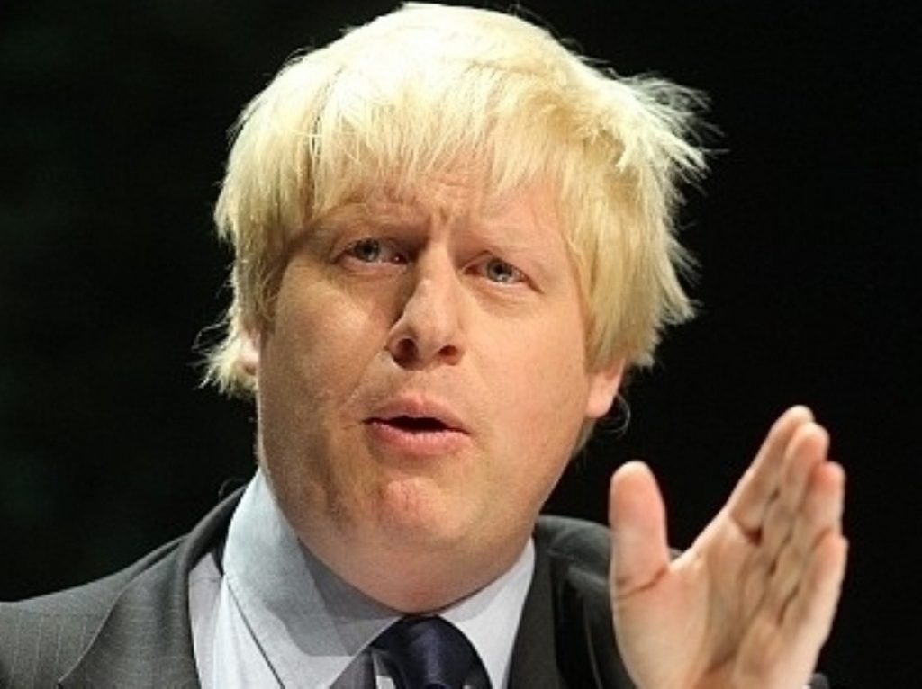 Boris Johnson walked on last year to the EastEnders theme