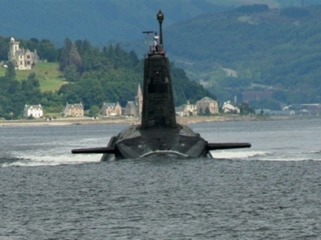 The main decision on replacing Trident will be taken in 2016