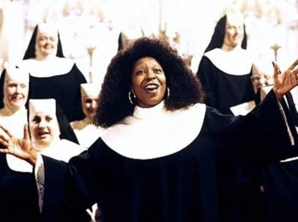 Whoopi Goldberg in the screen version of Sister Act