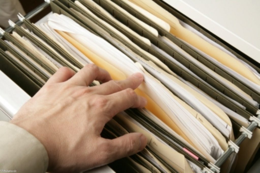 Under the carpet? Lost applicants are being filed under 'controlled archive'.