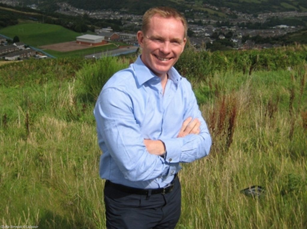 Chris Bryant was elected as Labour party MP for Rhondda in 2001