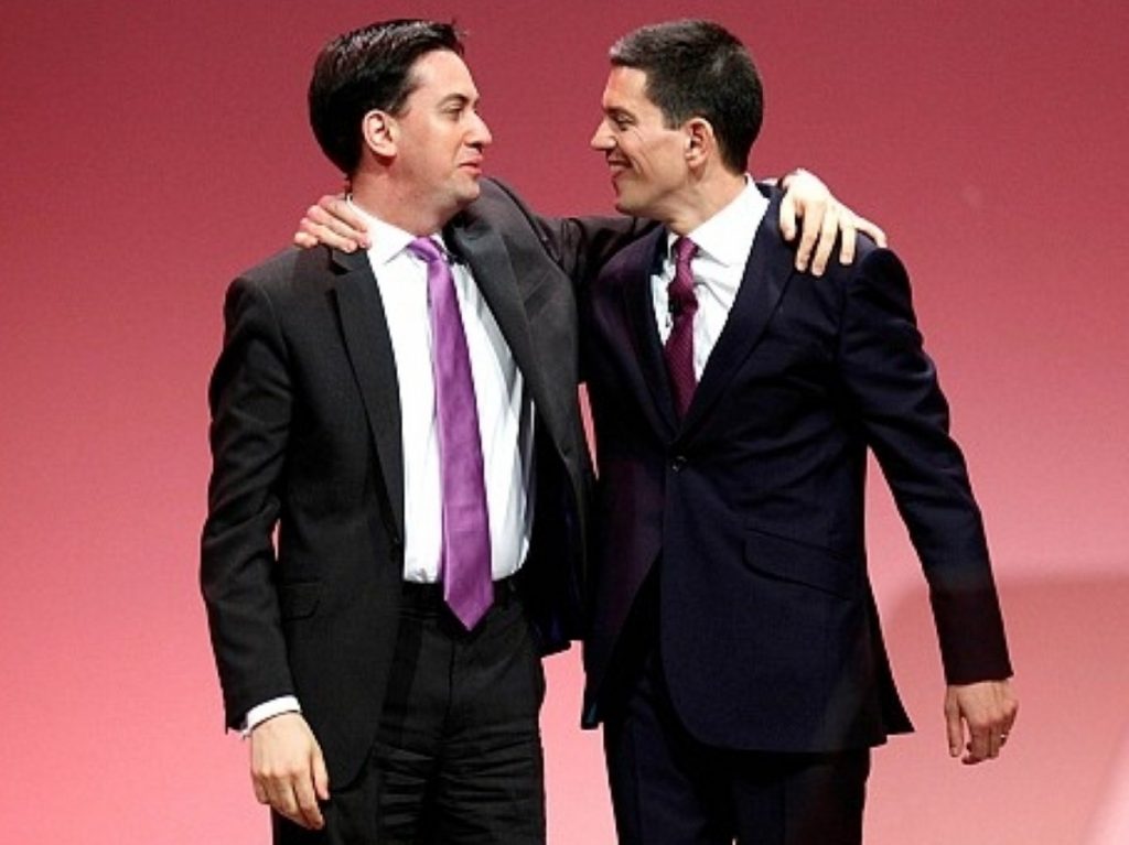 Ed and David Miliband at last year