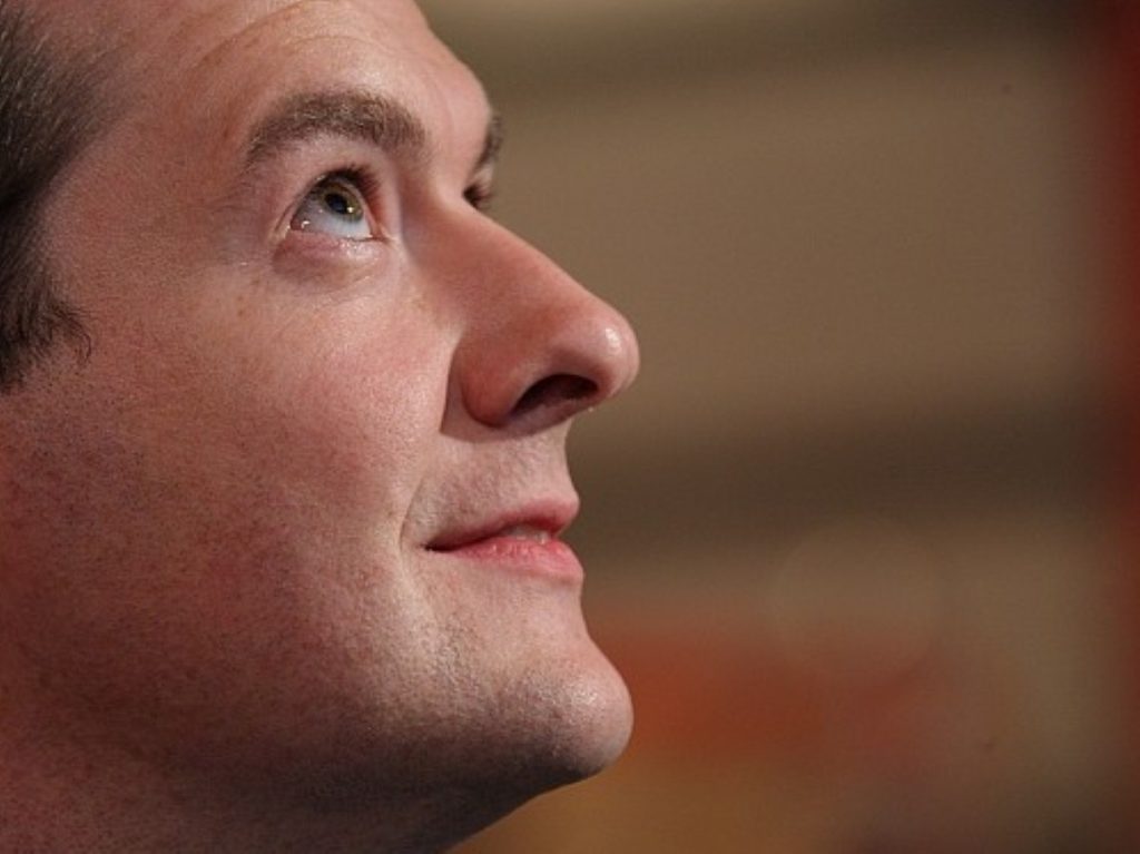 Looking to the heavens: Osborne's victory won him few fortunes