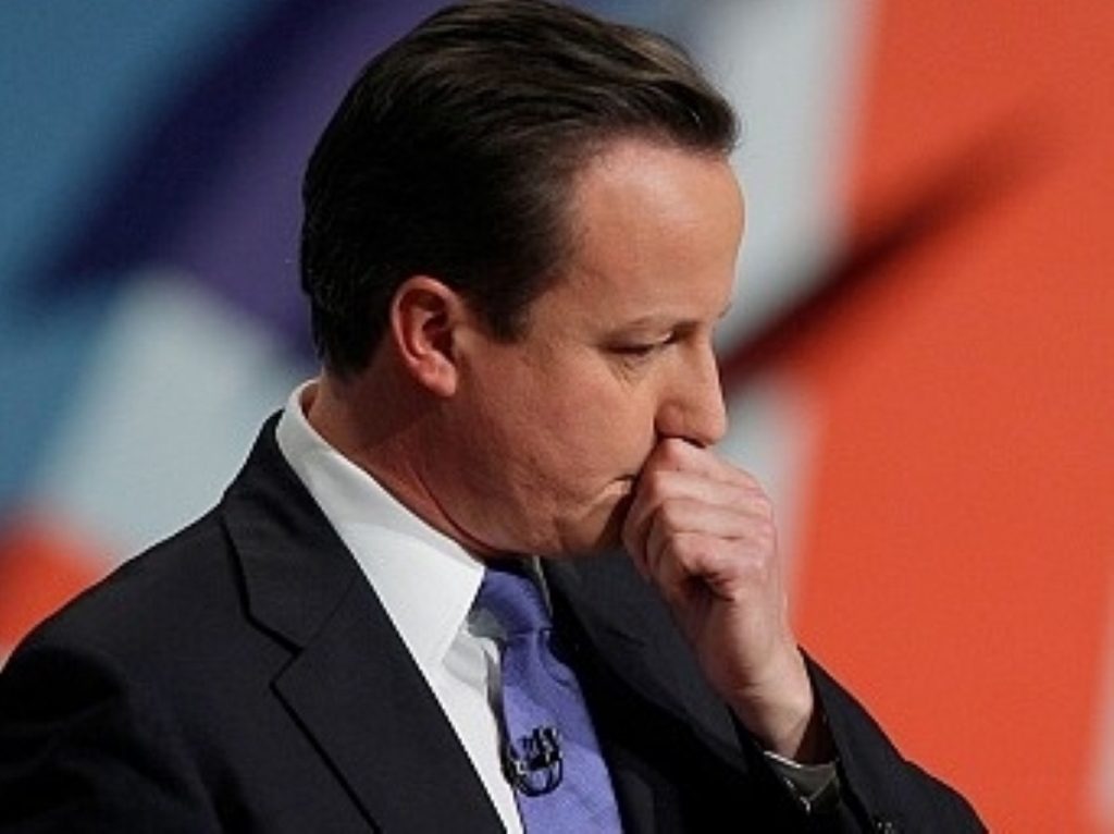 David Cameron gave a muted performance to delegates in Birmingham