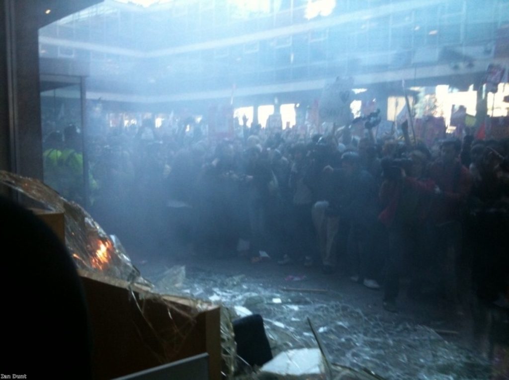 Last year's tuition fees protests quickly turned violent