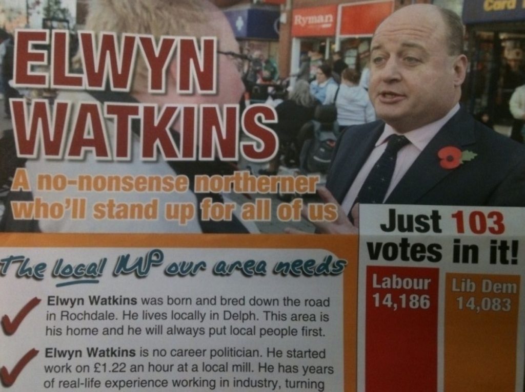 How will the Lib Dems' national fortunes impact on Elwyn Watkins chances?