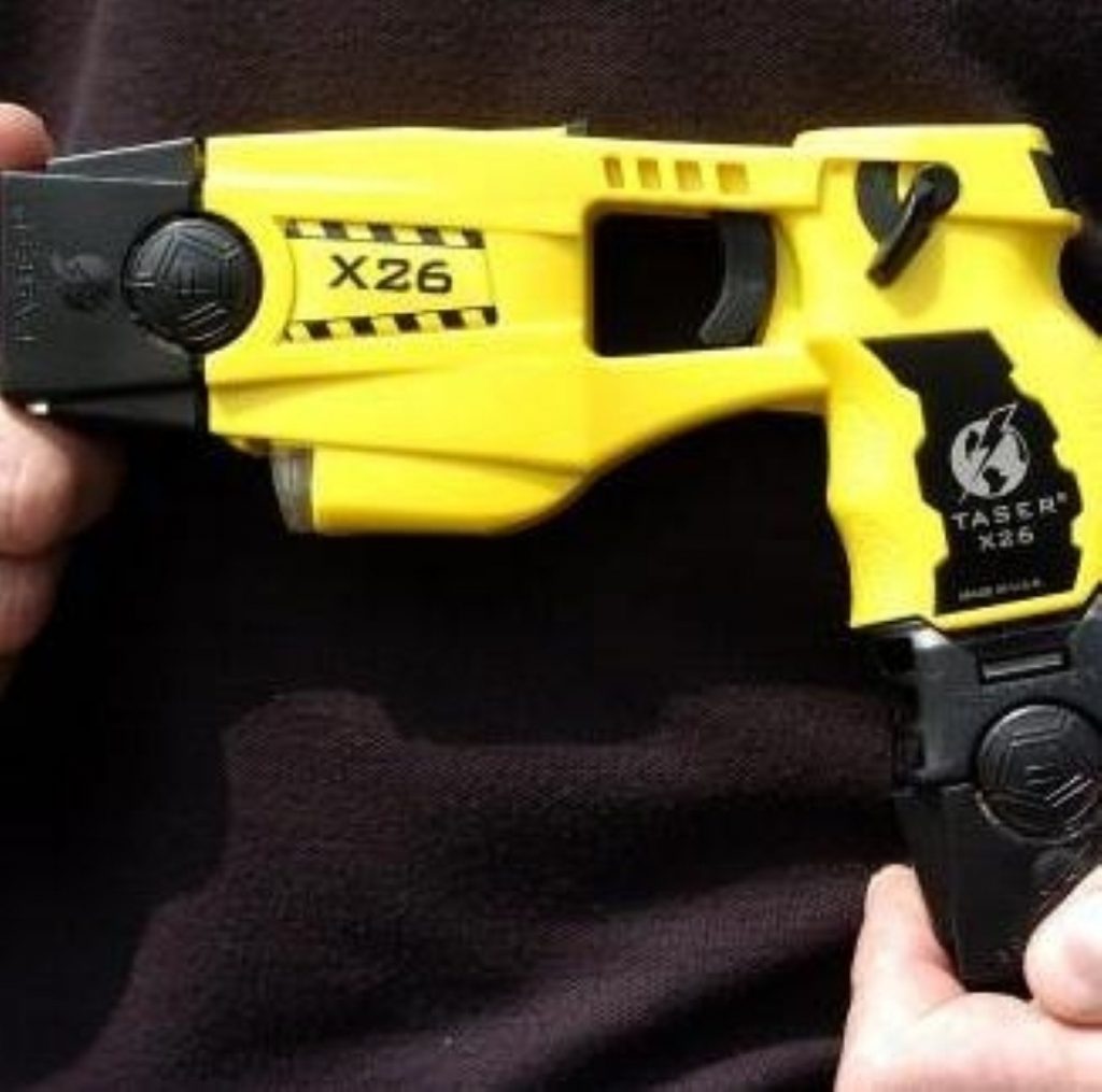 Taser use has risen sharply in the second quarter of its trial