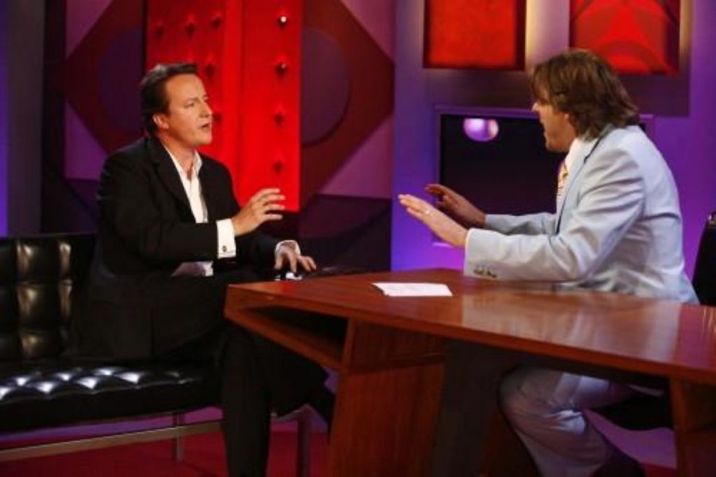 David Cameron was 'embarrassed' by Jonathan Ross (photo: BBC)