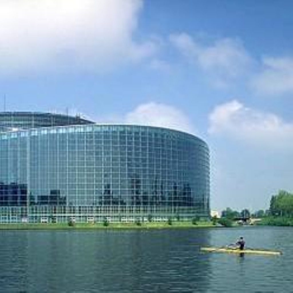 The European parliament. MEPs will lose their parliamentary passes for Westminster.