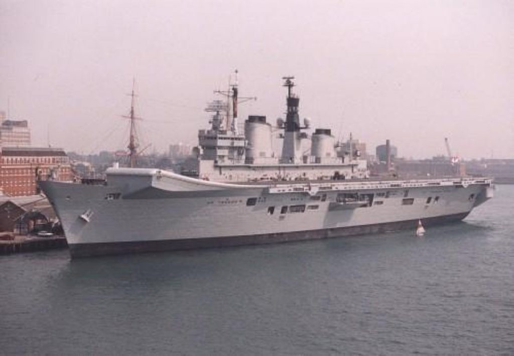 HMS Illustrious is one of the ships sent to Lebanon to evacuate Britons