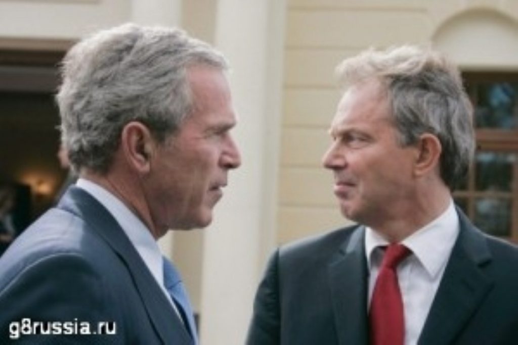 Conversation between George Bush and Tony Blair is accidentally recorded