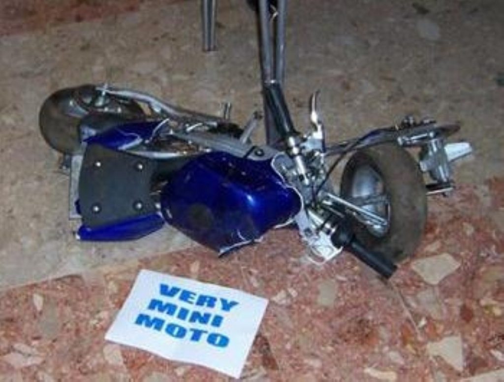 Mini-motos can be crushed if found to be used illegally