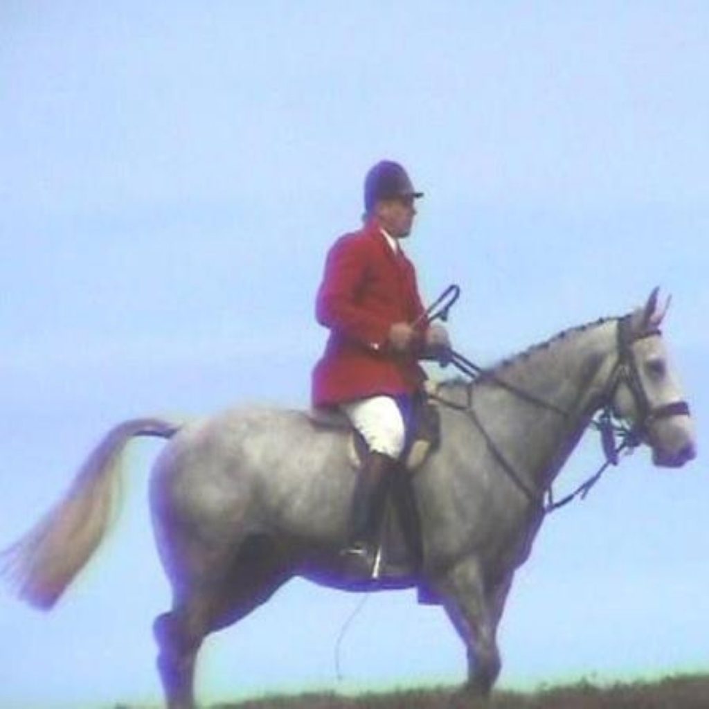 Exmoor huntsman Tony Wright, the first person prosecuted under the Hunting Act