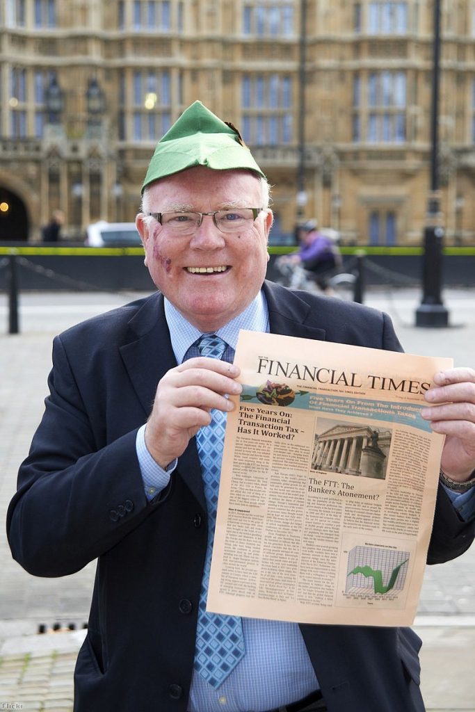 Ronnie Campbell supporting the Robin Hood Tax