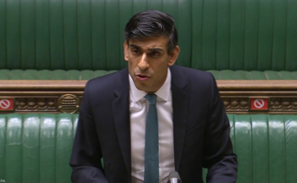 Chancellor Rishi Sunak delivering his spending review in the House of Commons this afternoon.
